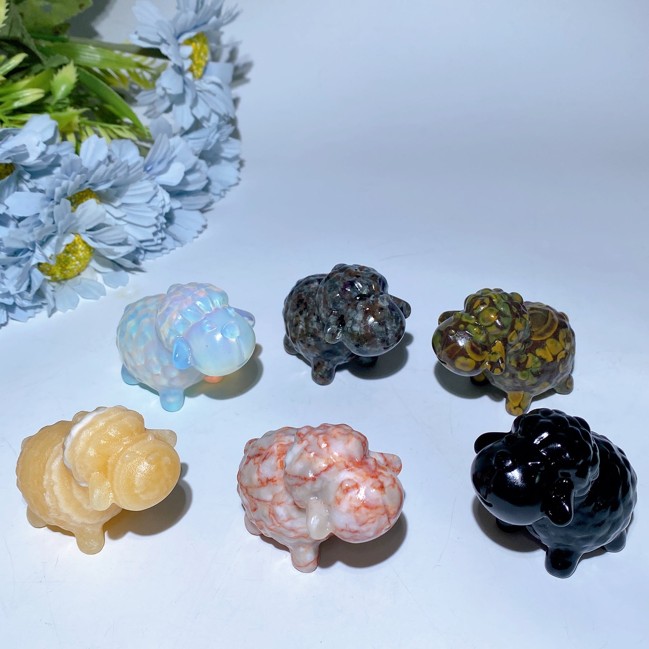 2.4 Inch Mixed Crystal Spiritual Animal Figurines