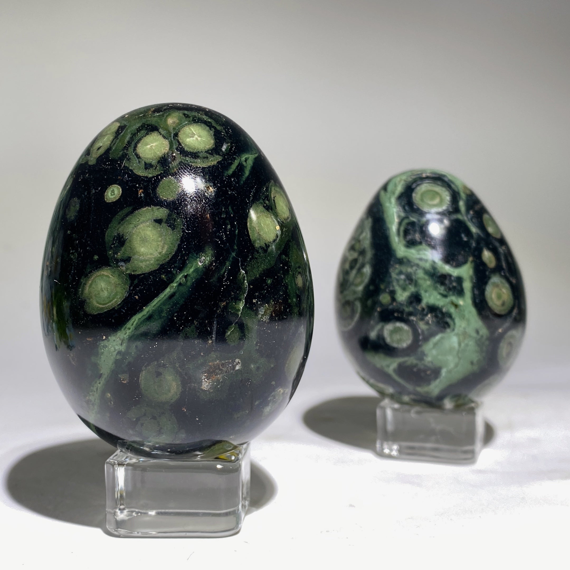 2.5-2.7 inch Kambaba Jasper Crystal Egg for Healing Meditation