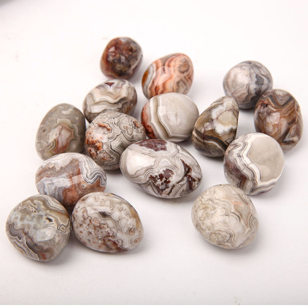 2.5-3.5cm Polished Agate Tumbled Stones for Healing & Energy