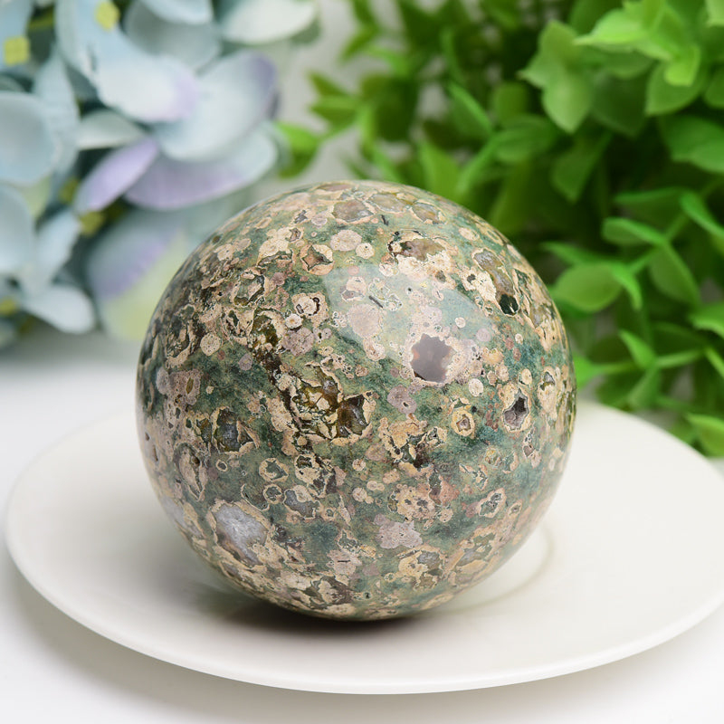 2.5-3 inch Mixed Crystal Healing Sphere for Energy Balance