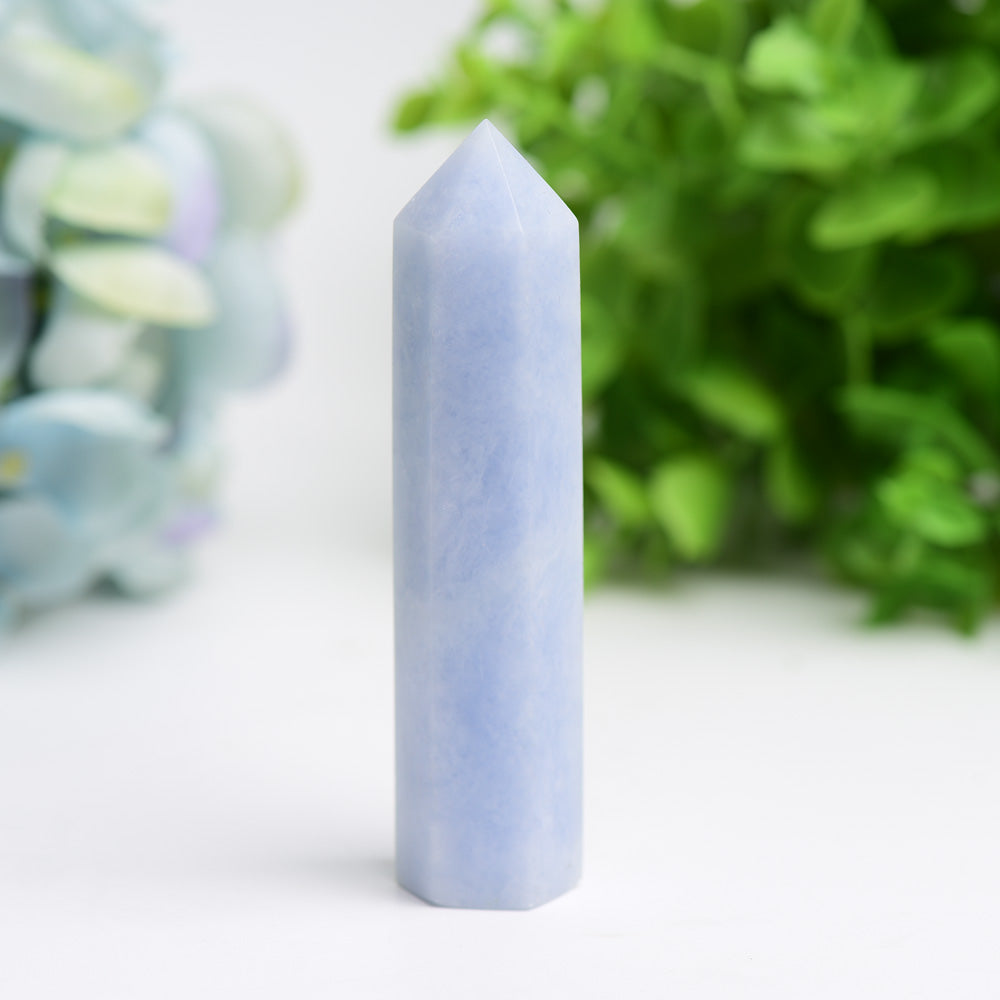 2.5-4.5 inch Celestite Crystal Point for Healing & Meditation