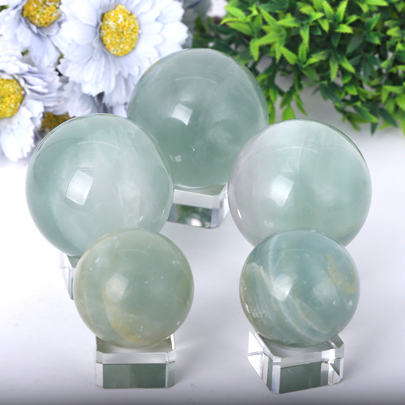 2.5-4.5 inch Fluorite Crystal Sphere for Healing