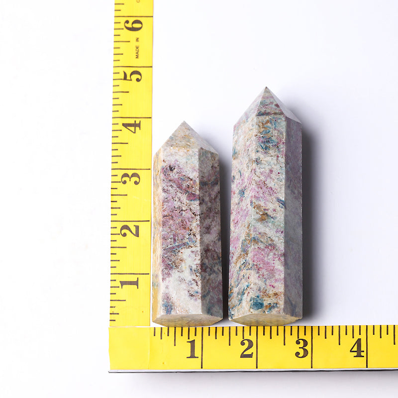2.5-4.5 inch Ruby in Kyanite Crystal Tower for Healing