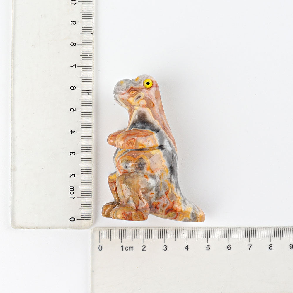 2.5" Hand Carved Crystal Dinosaur Figurine | Healing Sounds