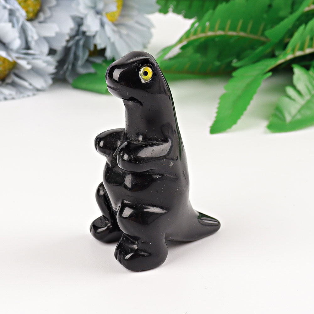 2.5" Hand Carved Crystal Dinosaur Figurine | Healing Sounds