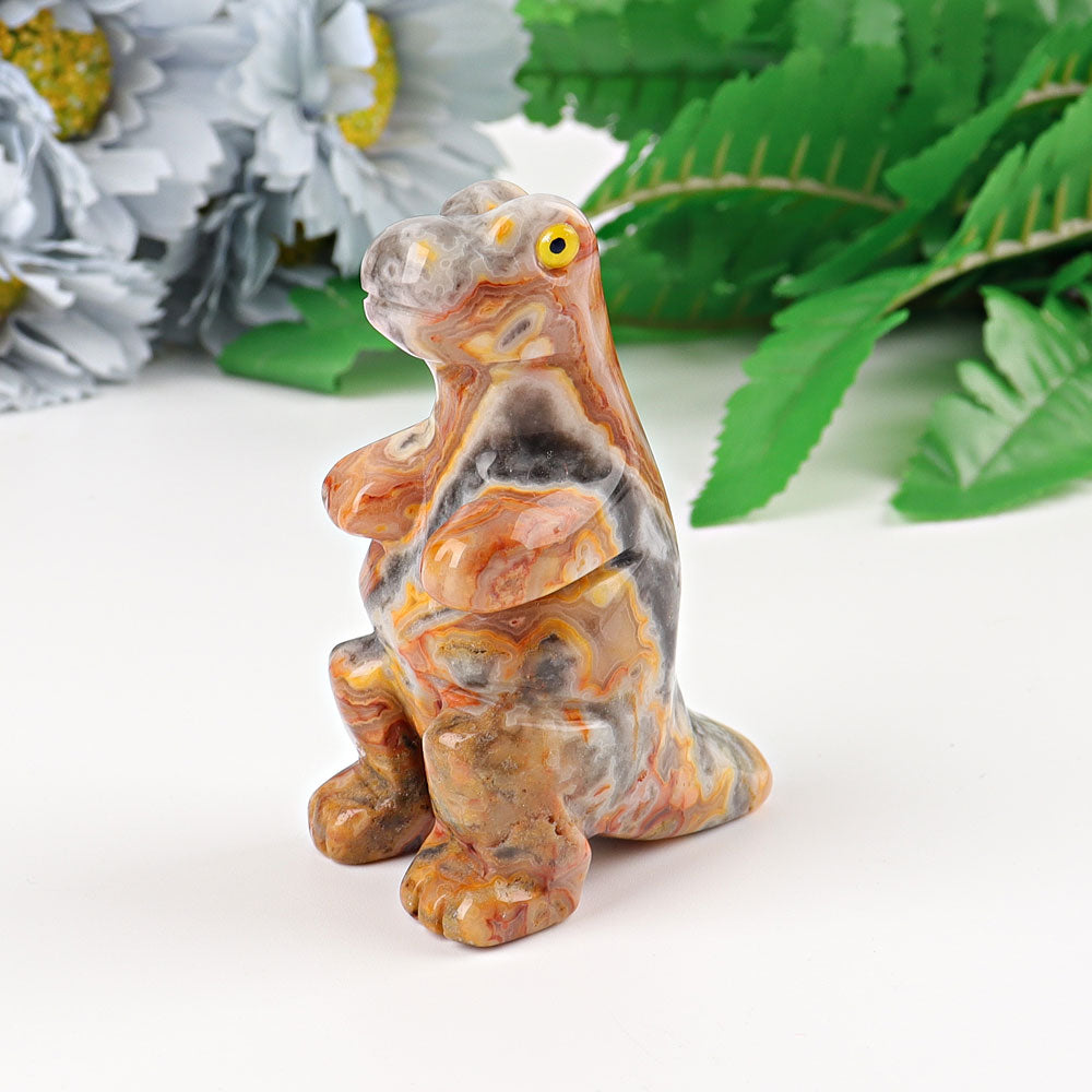 2.5" Hand Carved Crystal Dinosaur Figurine | Healing Sounds