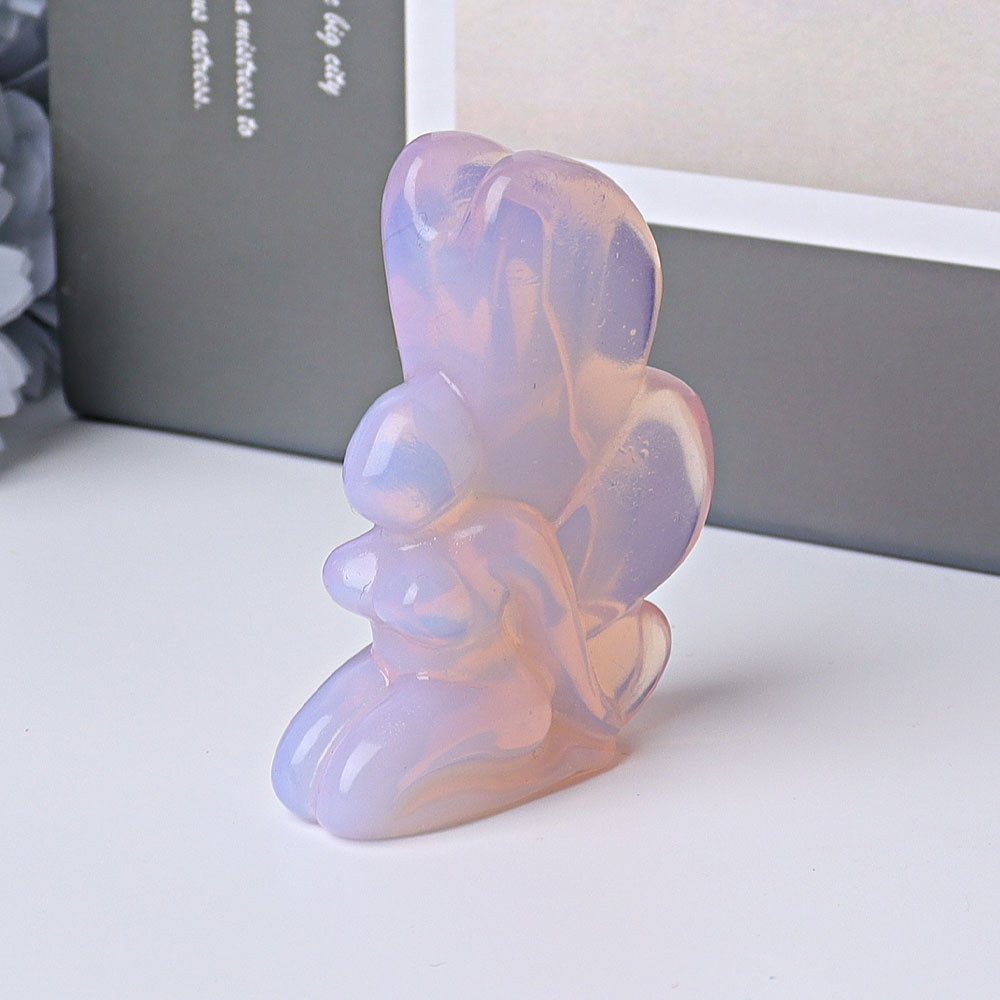 2.5 inch Hand-Carved Crystal Fairy Figurines for Healing