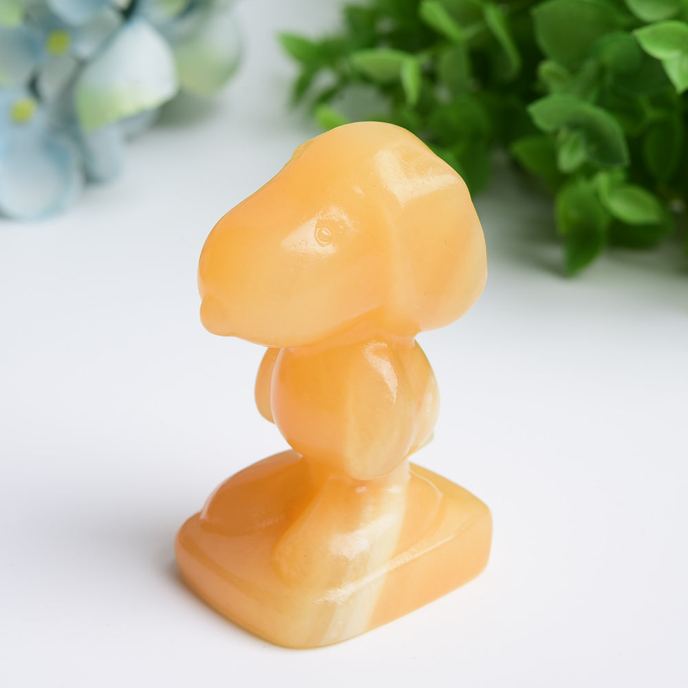2.5 inch Mixed Crystal Snoopy Carving Healing Figurine
