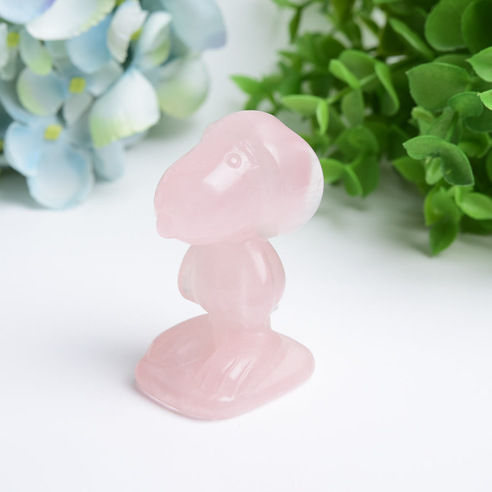 2.5 inch Mixed Crystal Snoopy Carving Healing Figurine