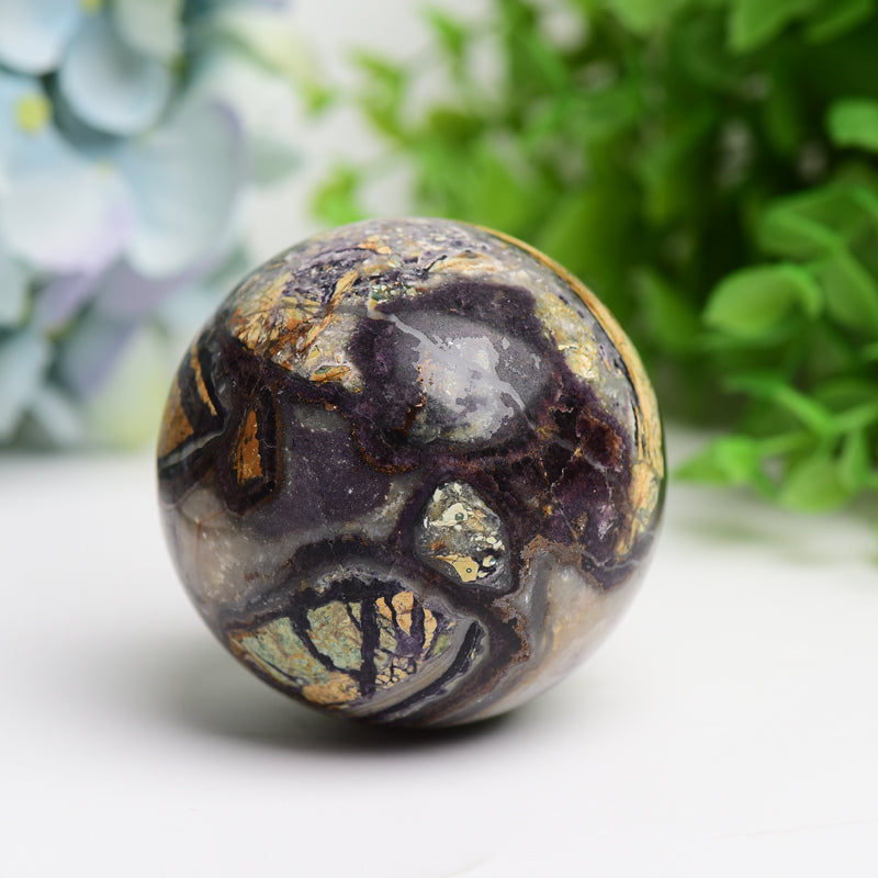 2.5 Inch Septarium Crystal Sphere for Healing & Balance