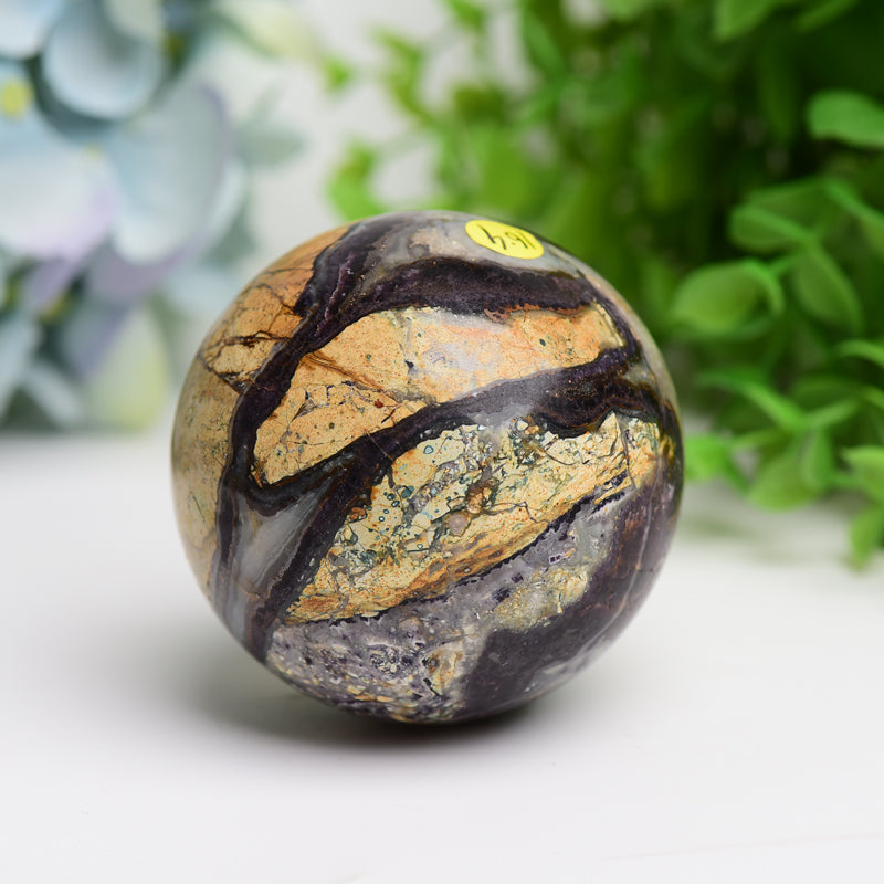2.5 Inch Septarium Crystal Sphere for Healing & Balance
