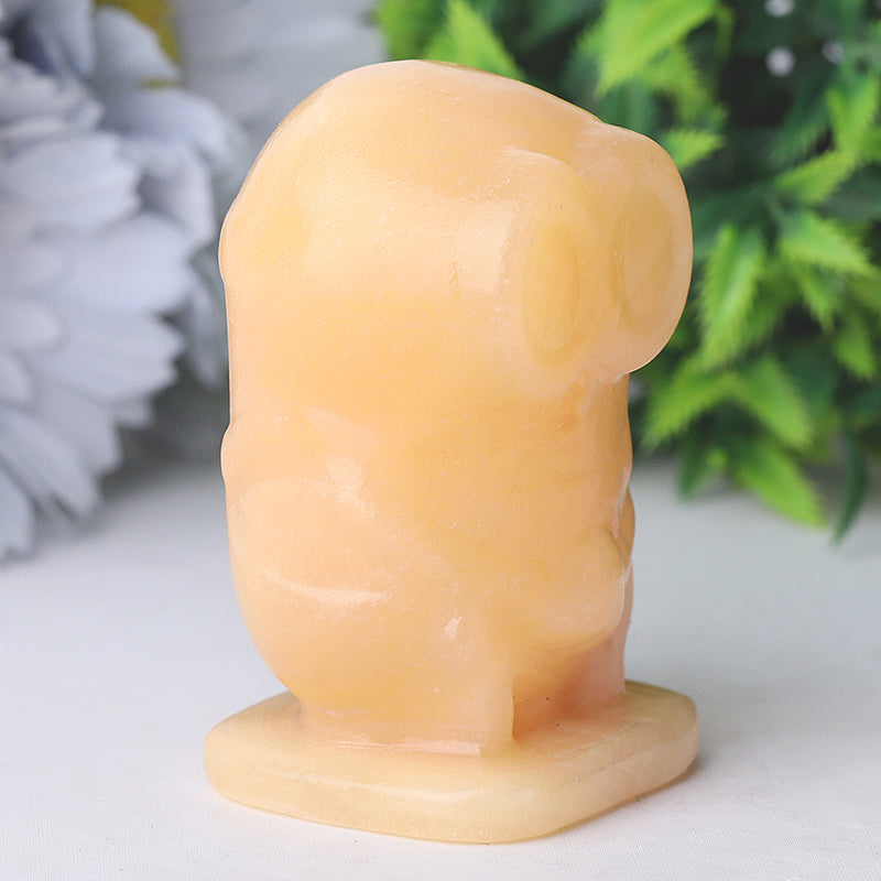 2.5" Yellow Jade Crystal Figurine for Healing & Balance