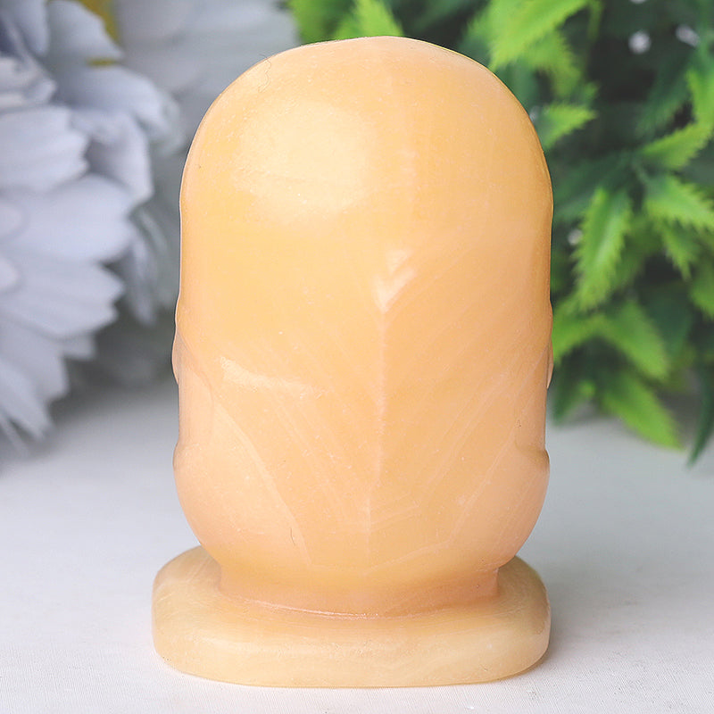2.5" Yellow Jade Crystal Figurine for Healing & Balance