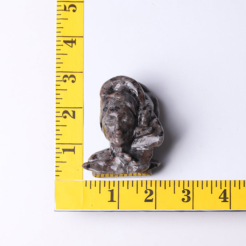 2.5" Yooperlite Medusa Crystal Figurine for Healing
