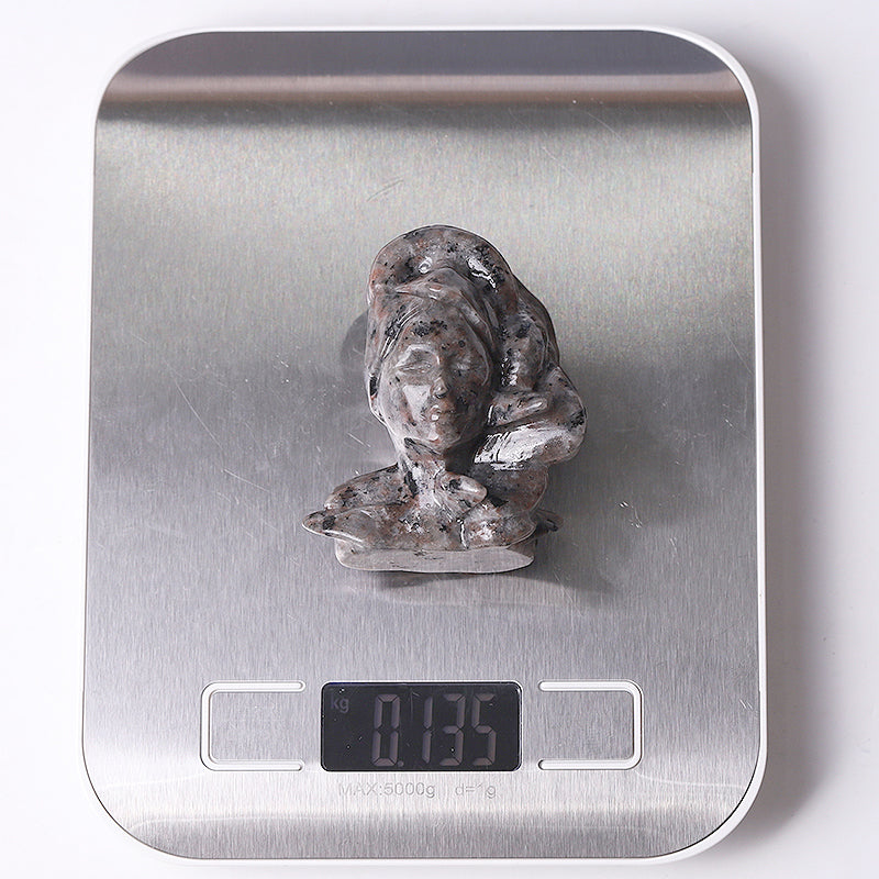 2.5" Yooperlite Medusa Crystal Figurine for Healing