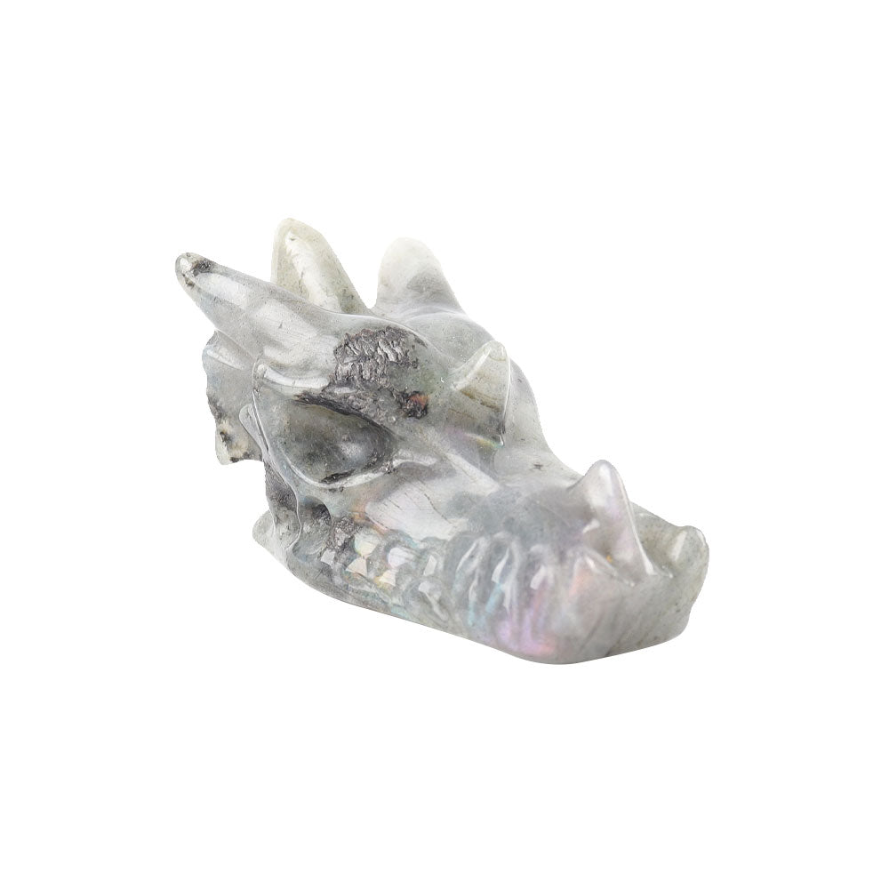 2.57 inch Labradorite Crystal Dragon Head Carving