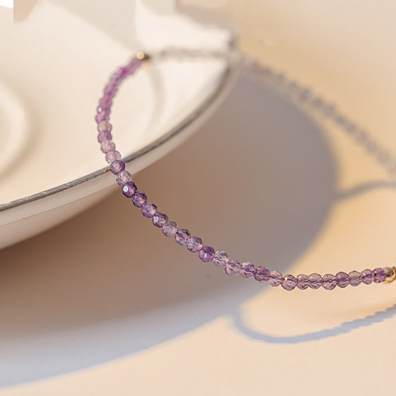 2.5mm Amethyst Inner Peace Healing Bracelet