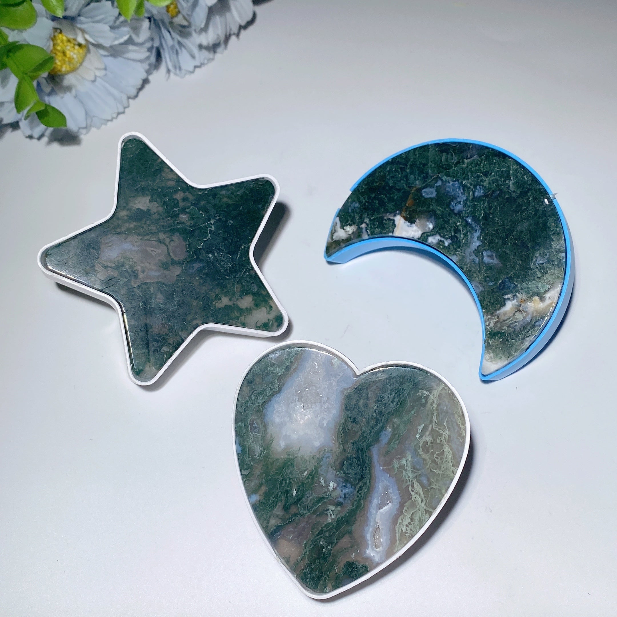 2.6-3.3 Inch Mixed Crystal Heart Moon Star Healing Lamp
