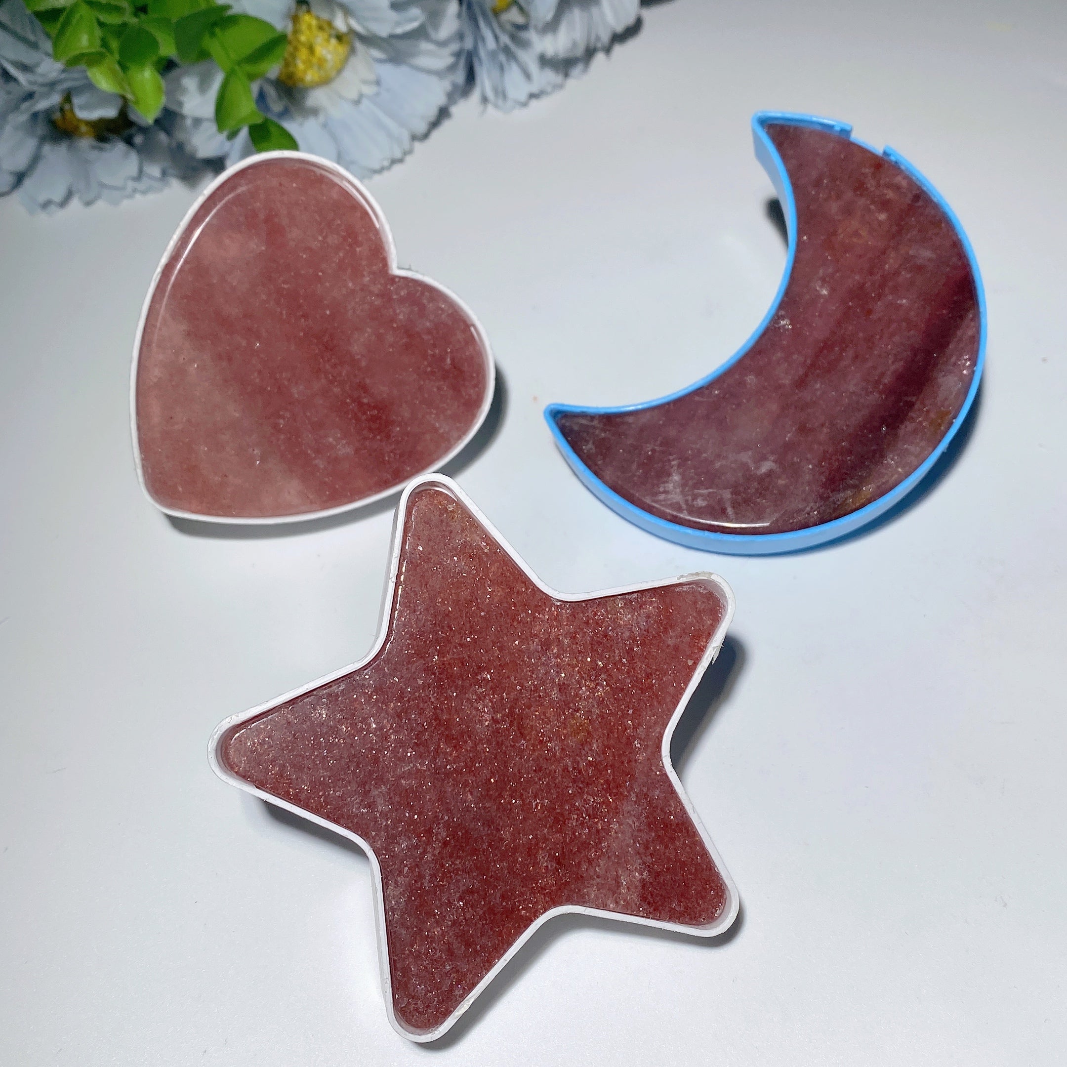 2.6-3.3 Inch Mixed Crystal Heart Moon Star Healing Lamp
