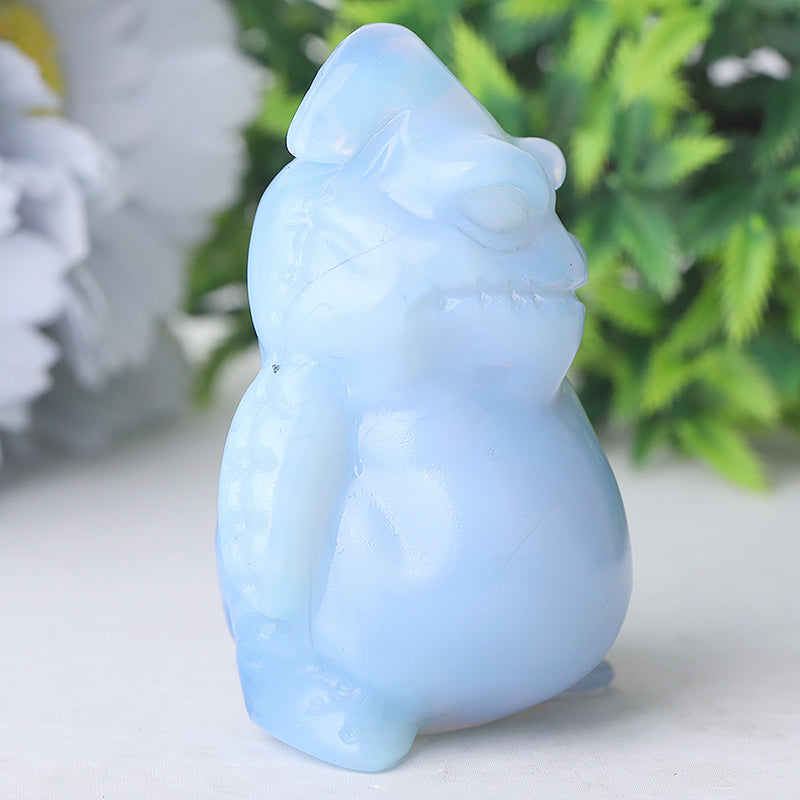 2.6-inch Blue Opalite Crystal Figurine Carving