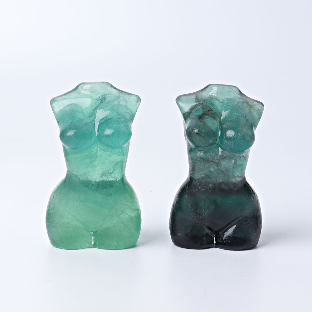 2.6 Inch Fluorite Woman Crystal Figurine Sculpture
