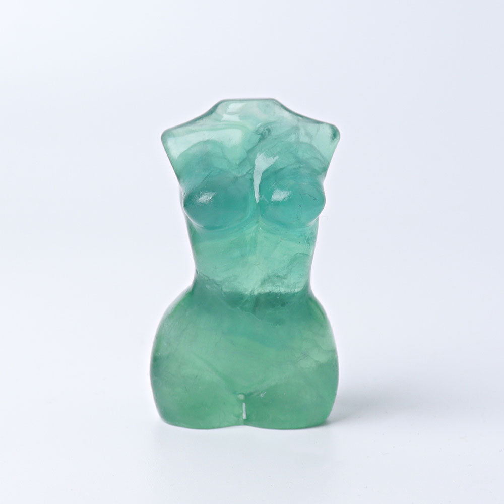 2.6 Inch Fluorite Woman Crystal Figurine Sculpture