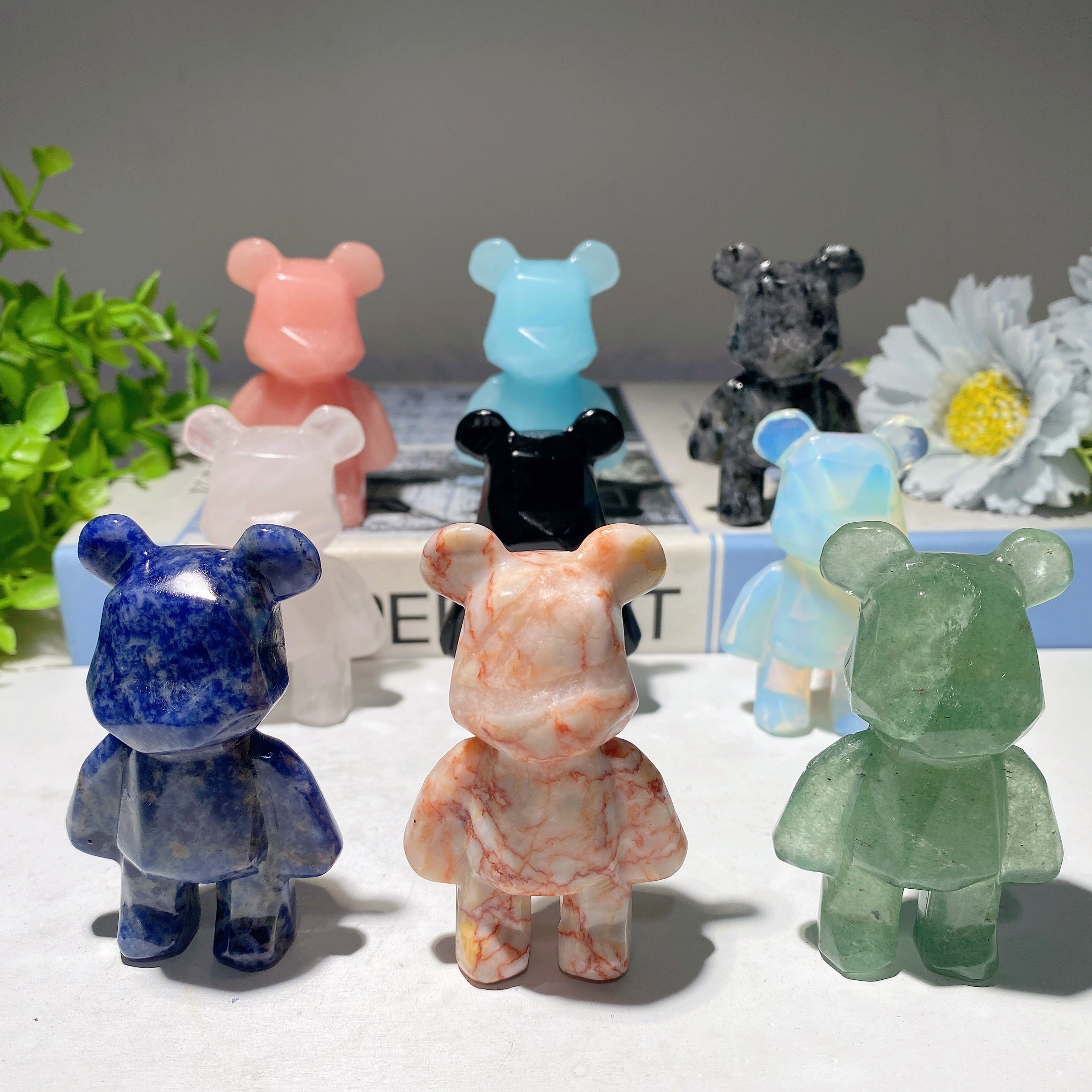 2.6-Inch Mixed Crystal Healing Carvings for Spiritual Growth