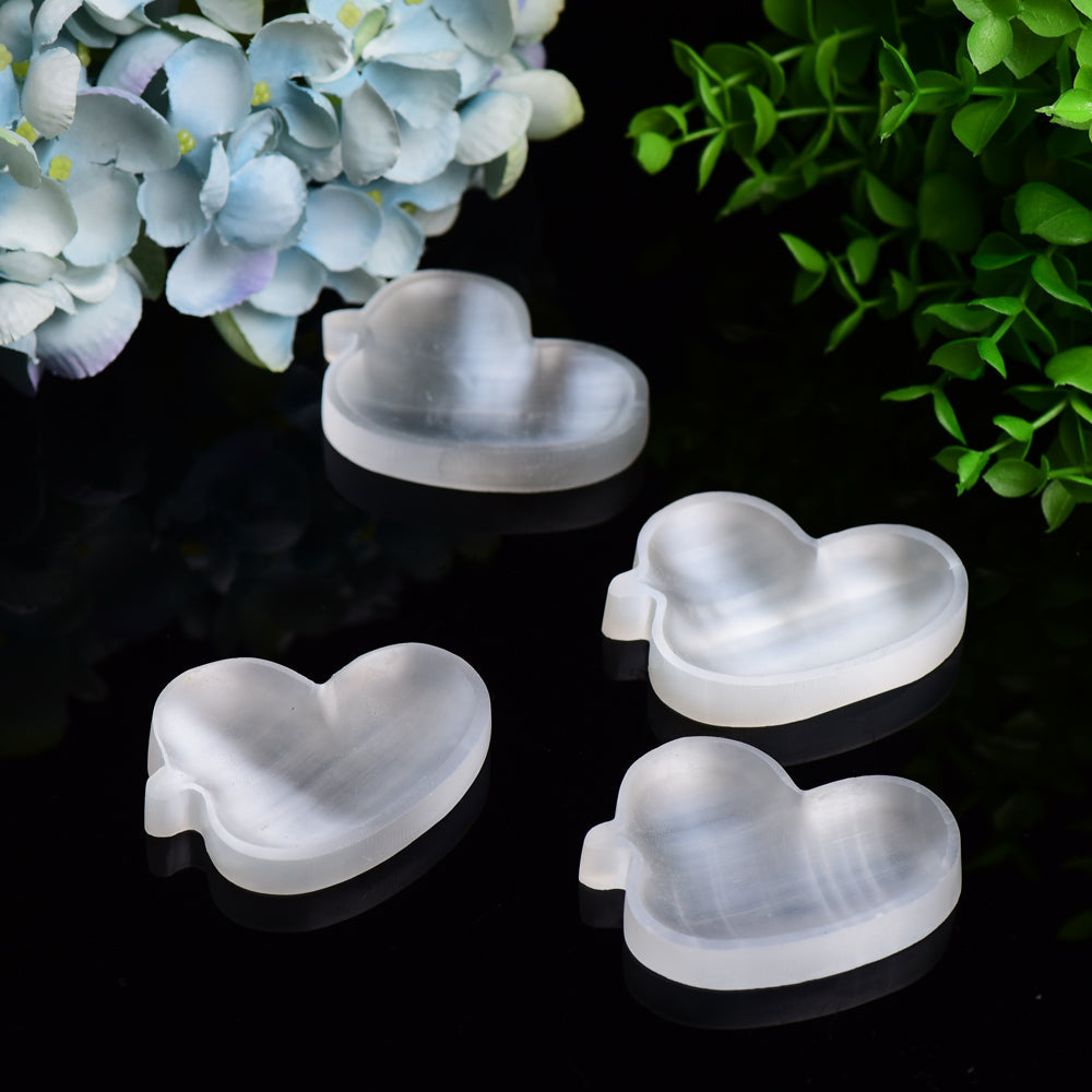 2.6 inch Selenite Duck Crystal Figurine Carving