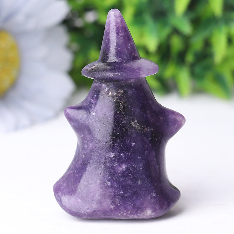 2.7-inch Hand-Carved Crystal Ghost Figurines