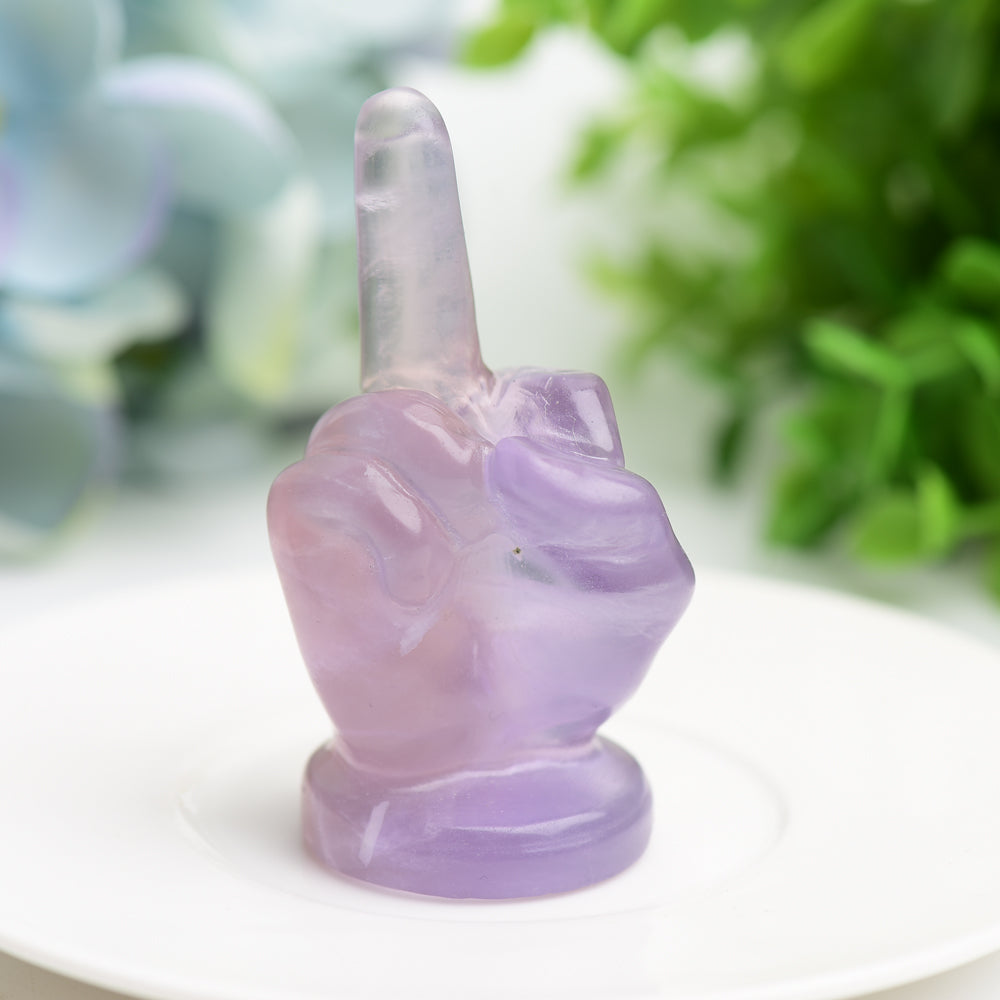 2.7 inch Mixed Crystal Figurine Carving