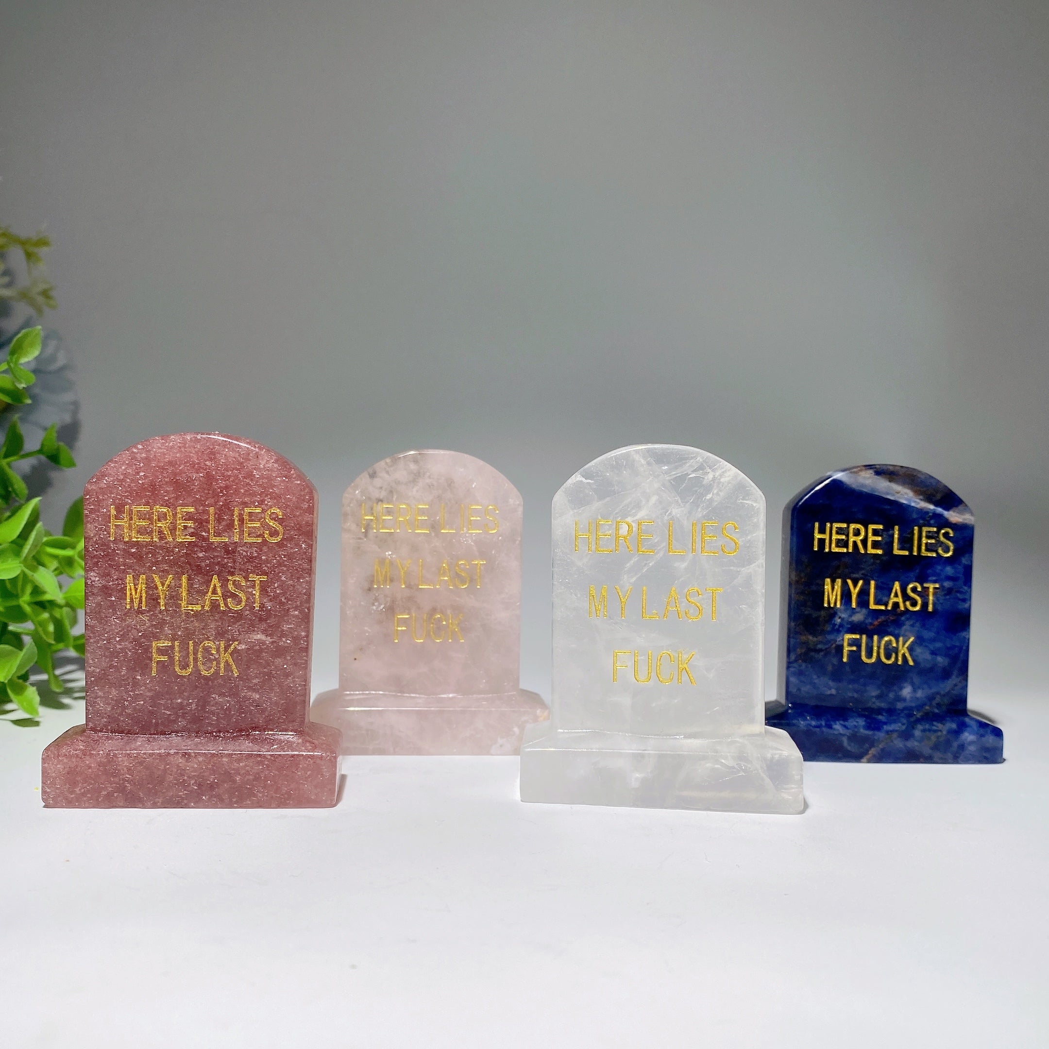 2.7 inch Mixed Crystal Tombstone Decor for Healing Energy