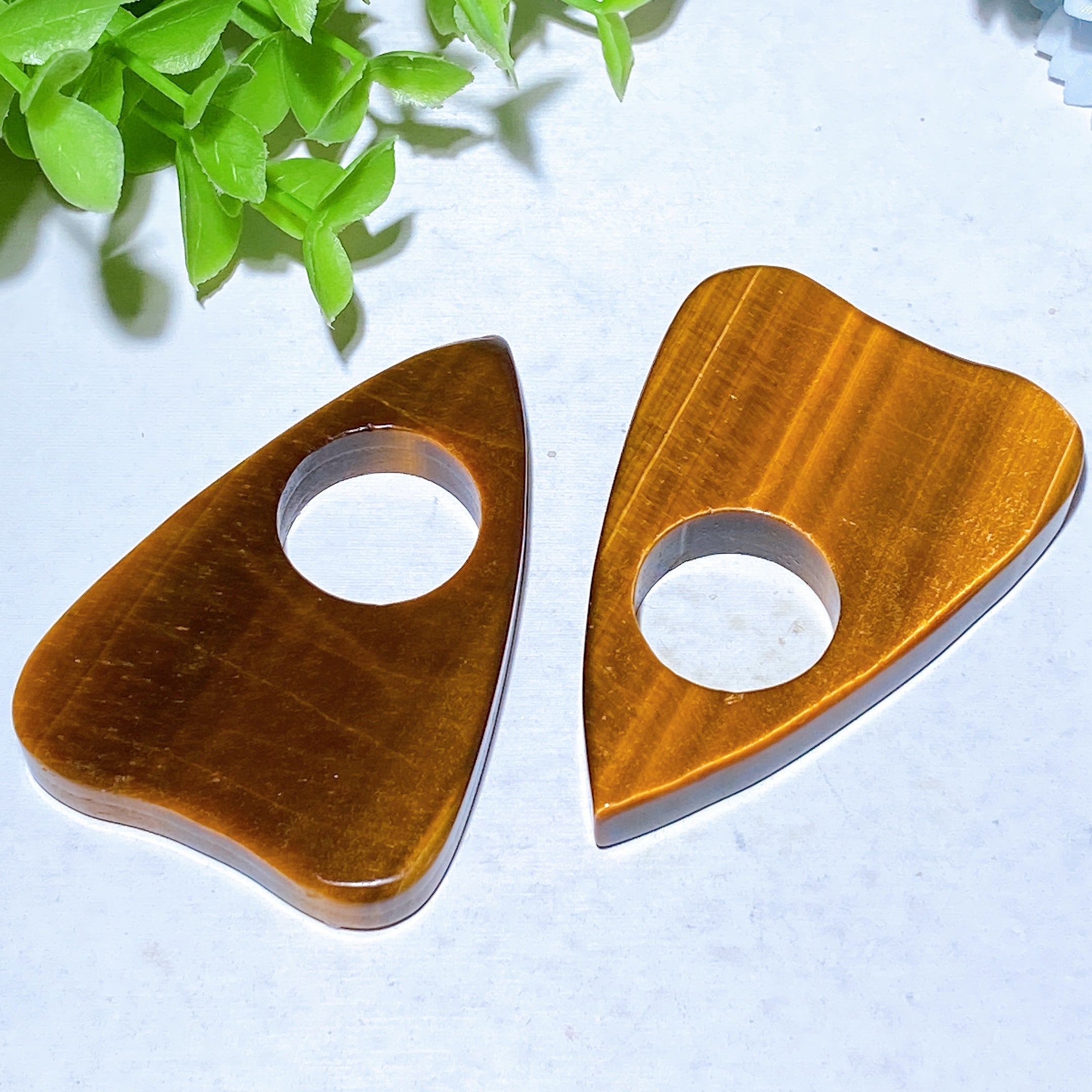 2.7in Yellow Tiger Eye Crystal Healing Ouija Planchette
