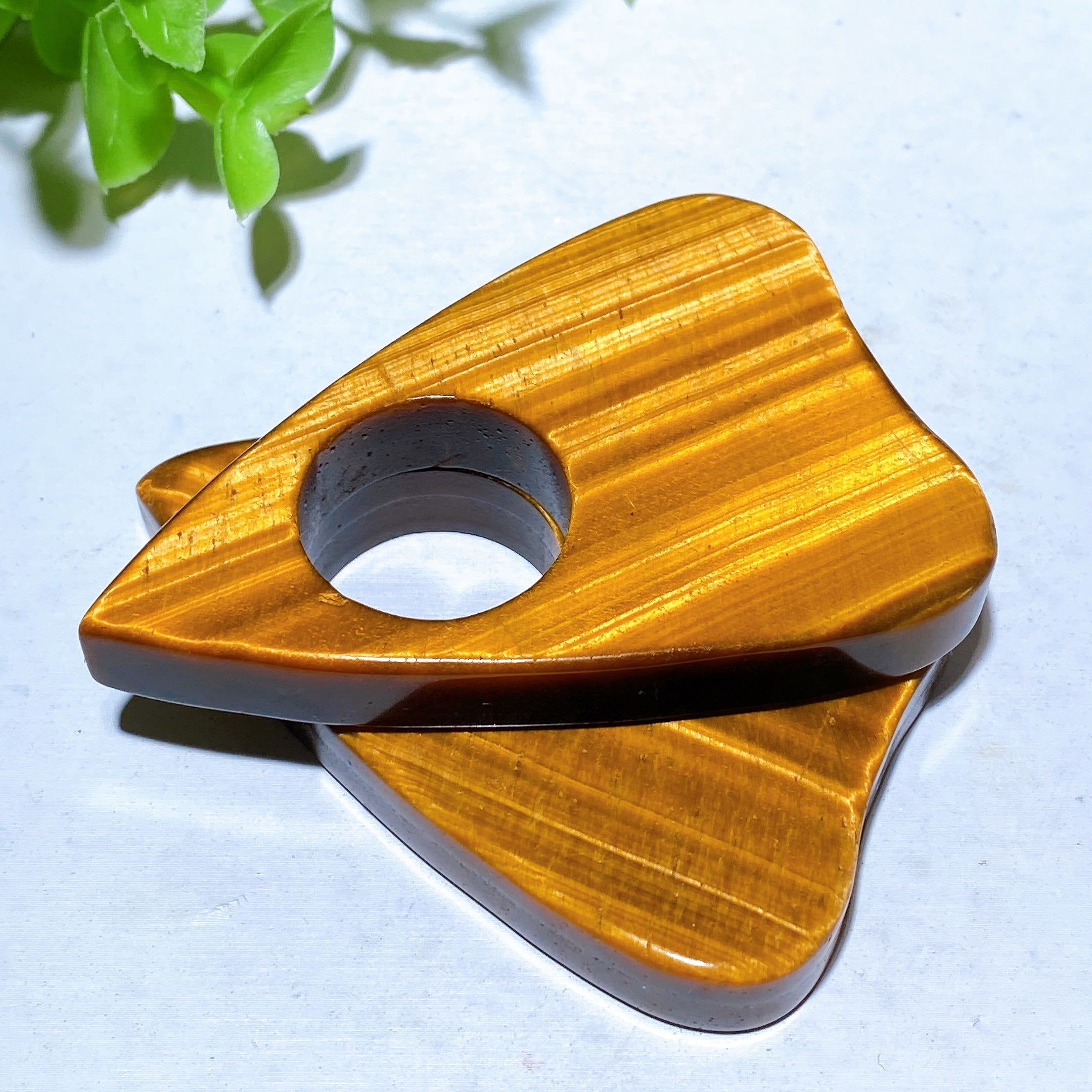 2.7in Yellow Tiger Eye Crystal Healing Ouija Planchette
