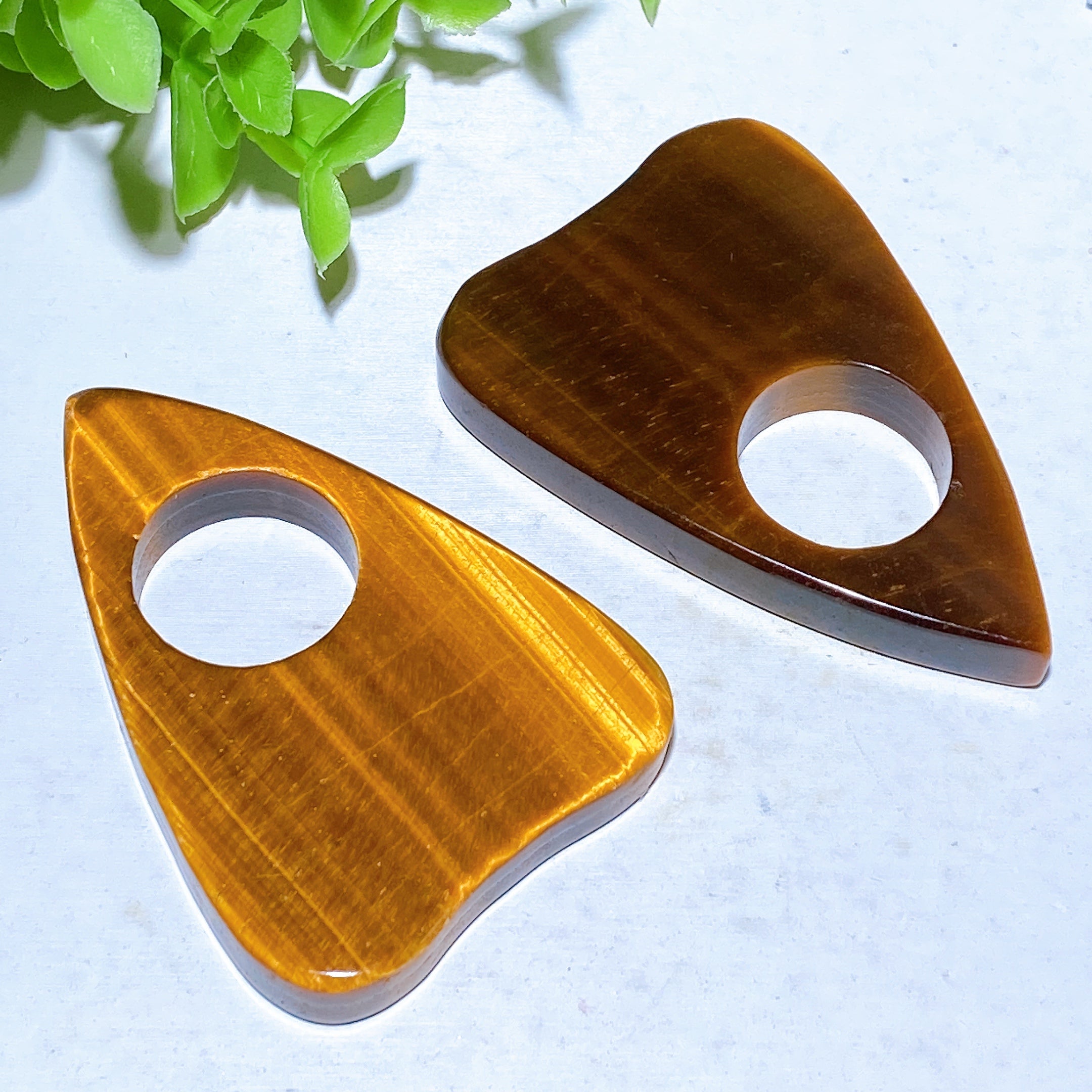 2.7in Yellow Tiger Eye Crystal Healing Ouija Planchette