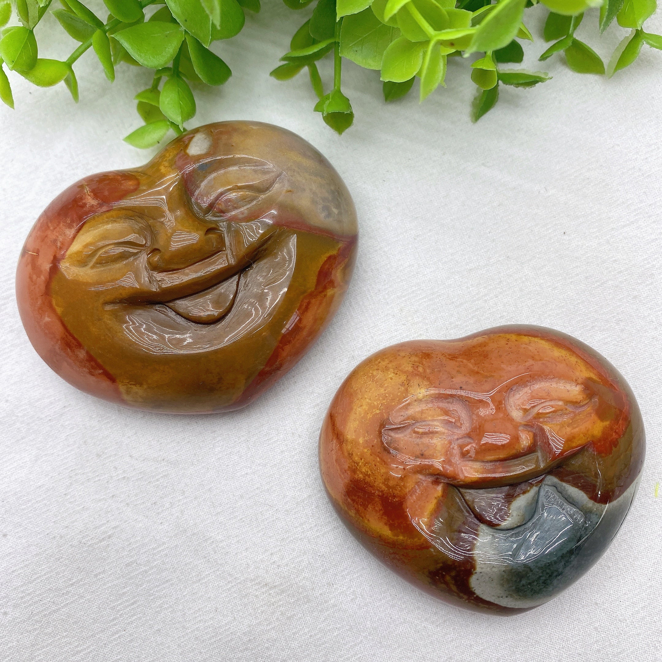 2.8-3.2 inch Polychrome Heart Crystal for Emotional Healing