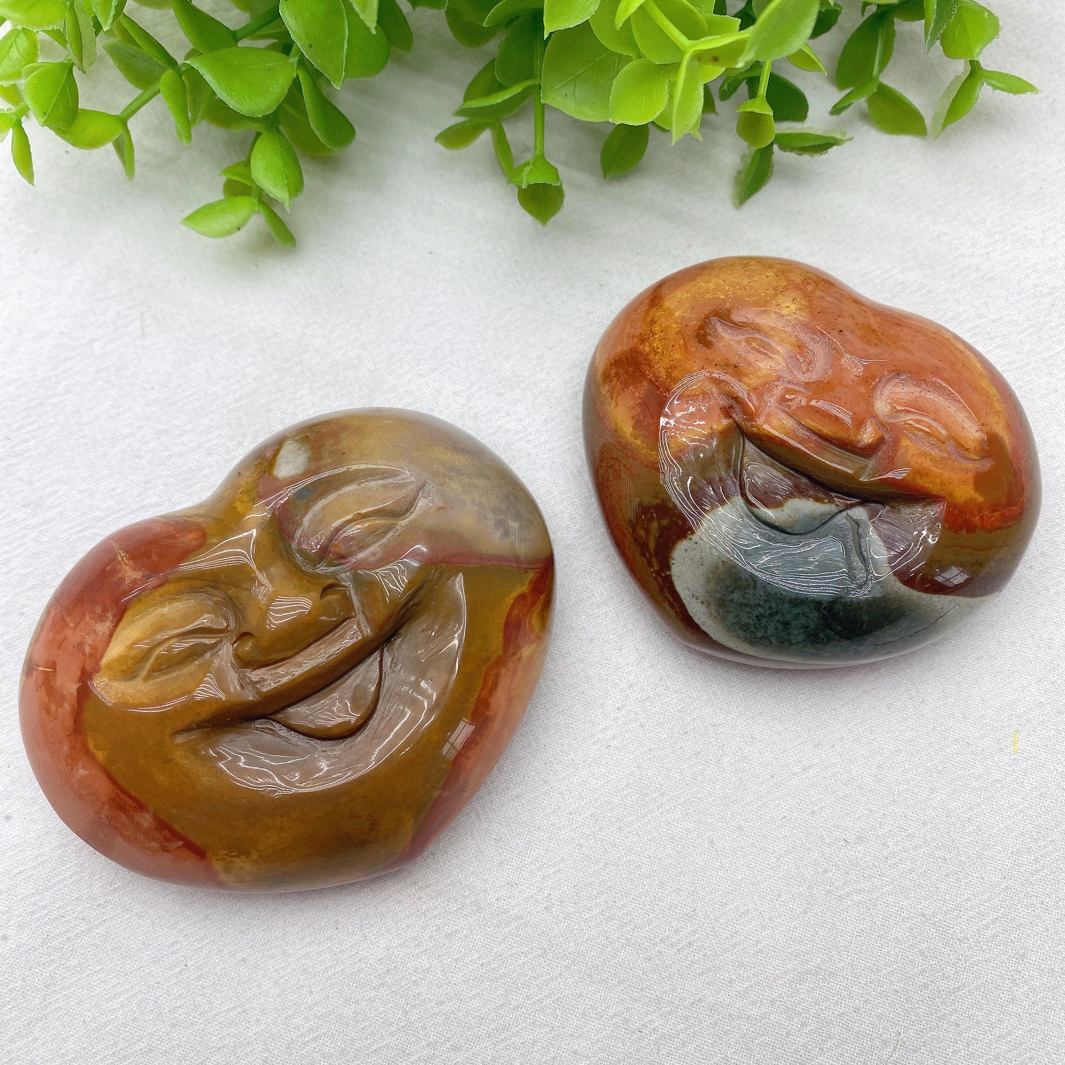2.8-3.2 inch Polychrome Heart Crystal for Emotional Healing