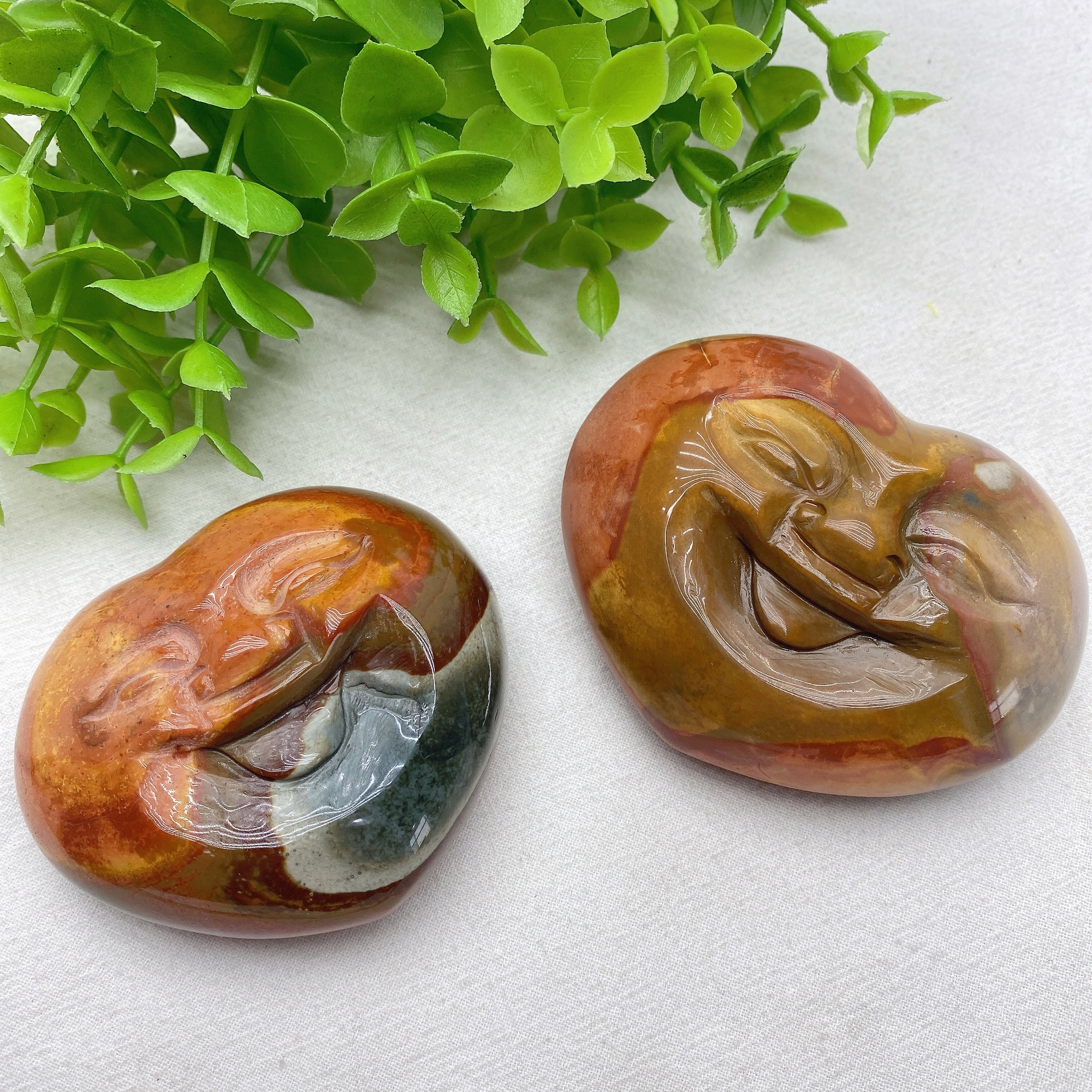 2.8-3.2 inch Polychrome Heart Crystal for Emotional Healing