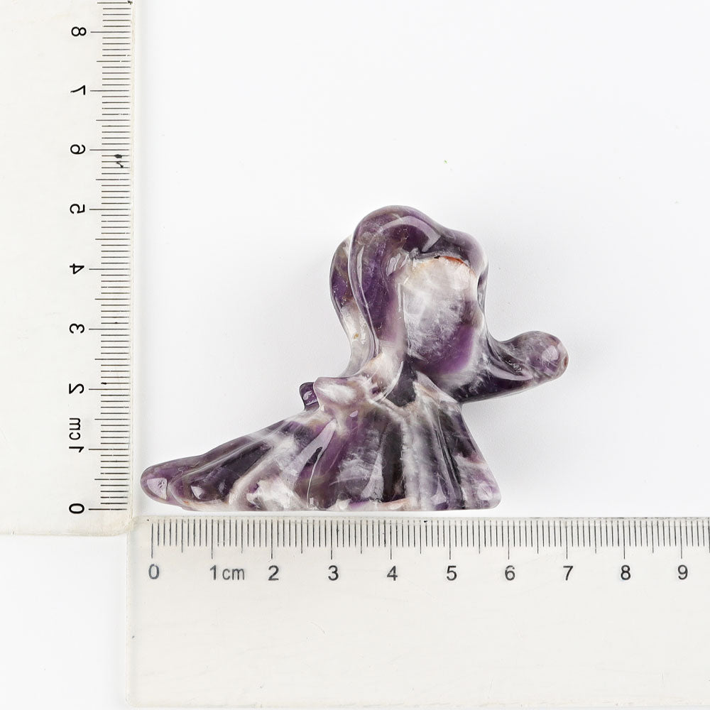 2.8 inch Amethyst Crystal Dog Figurine for Healing