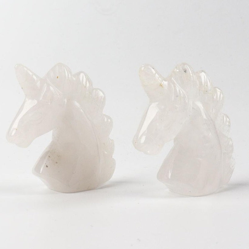 2 inch Clear Quartz Unicorn Crystal Carving Figurine