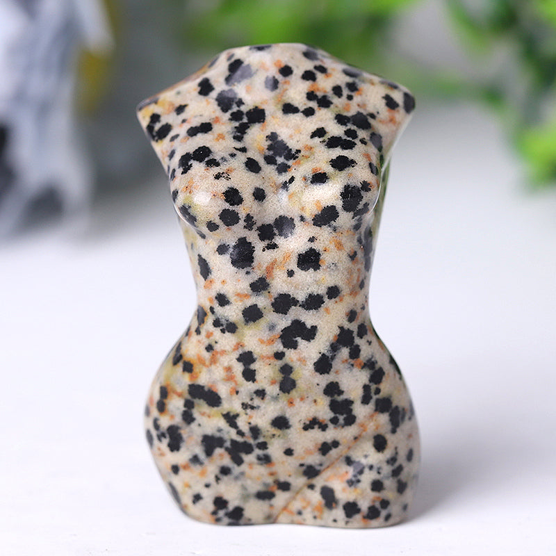 2 Inch Crystal Figurine - Hand-Carved Goddess Torso Statue