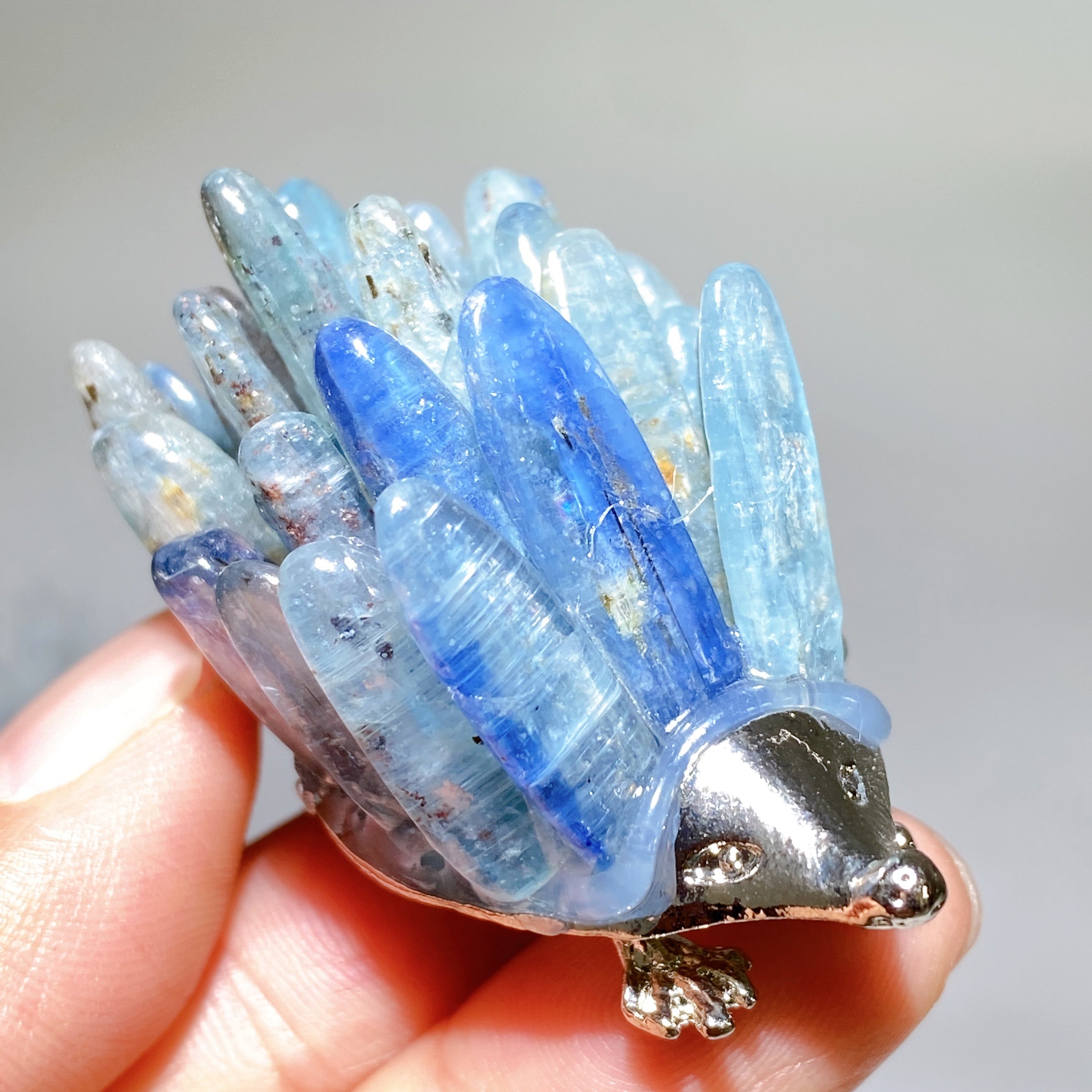 2-inch Crystal Hedgehog Figurine for Healing Energy