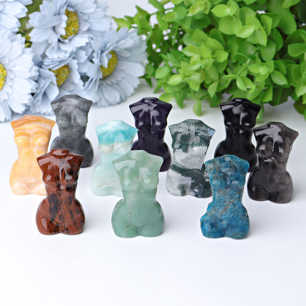 2-inch Handcrafted Crystal Figurine Carving for Healing