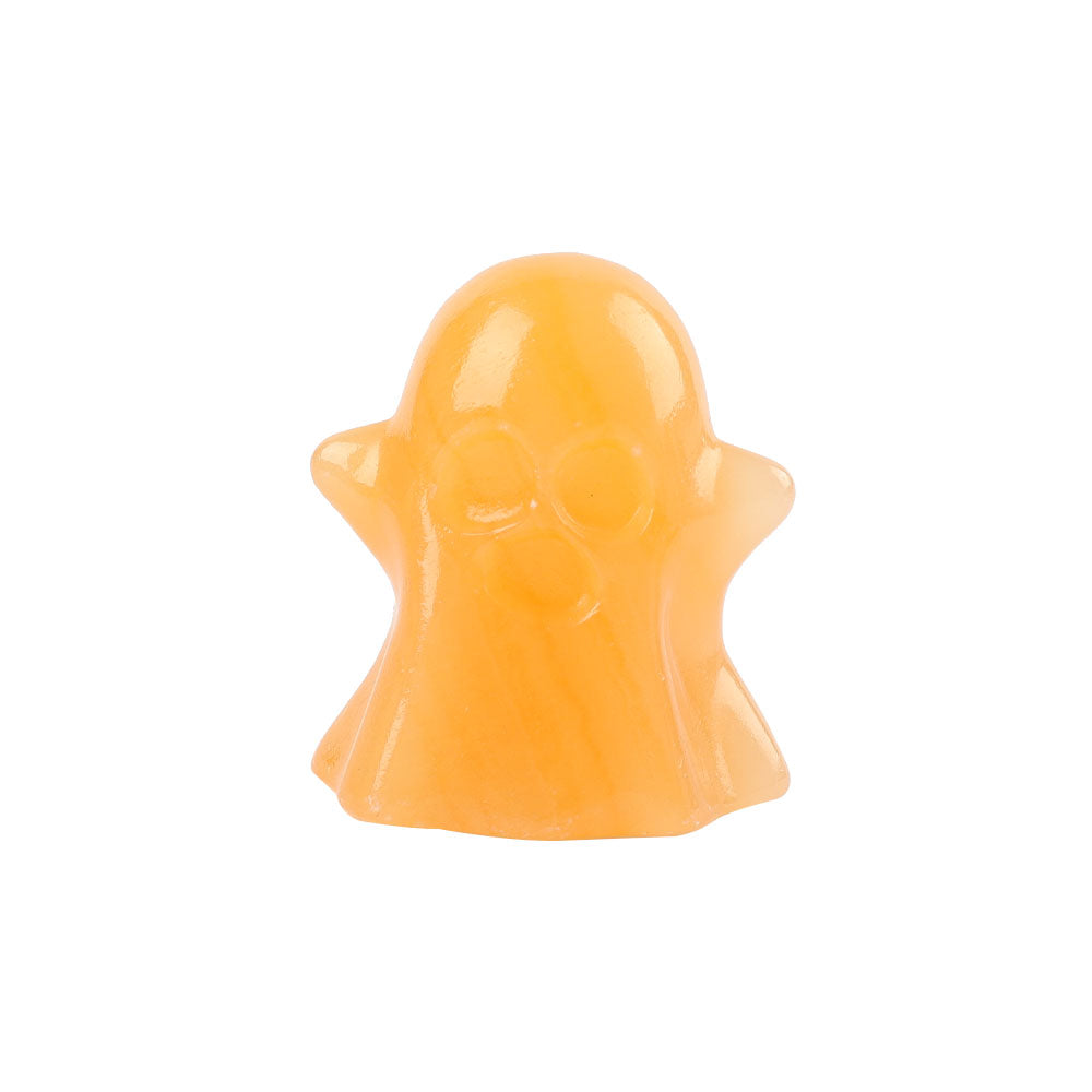 2 Inch Honey Calcite Crystal Figurine Hand Carving