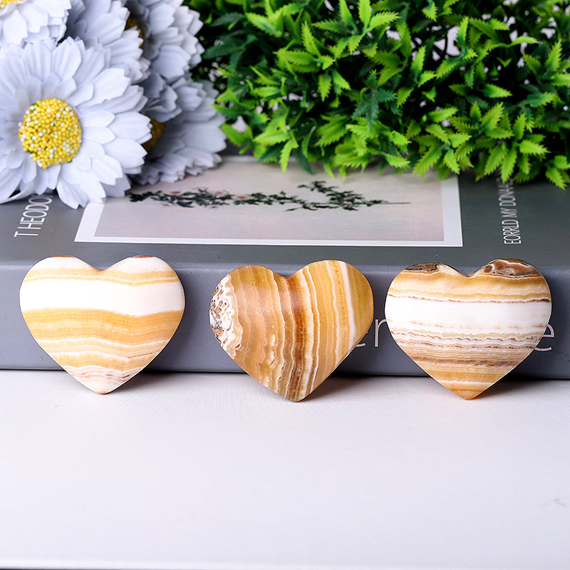 2-Inch Jade Heart Shape Crystal for Healing & Love