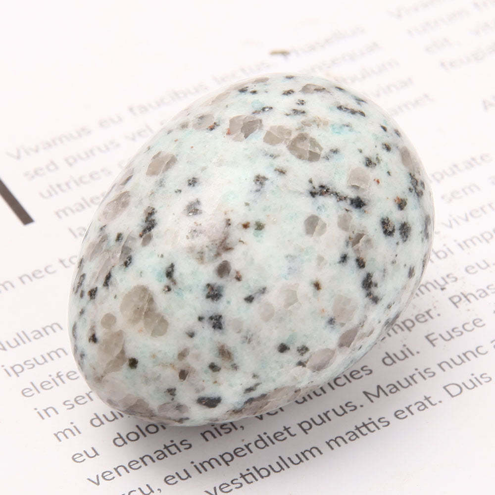 2 inch Kiwi Jasper Polished Palm Stone for Healing