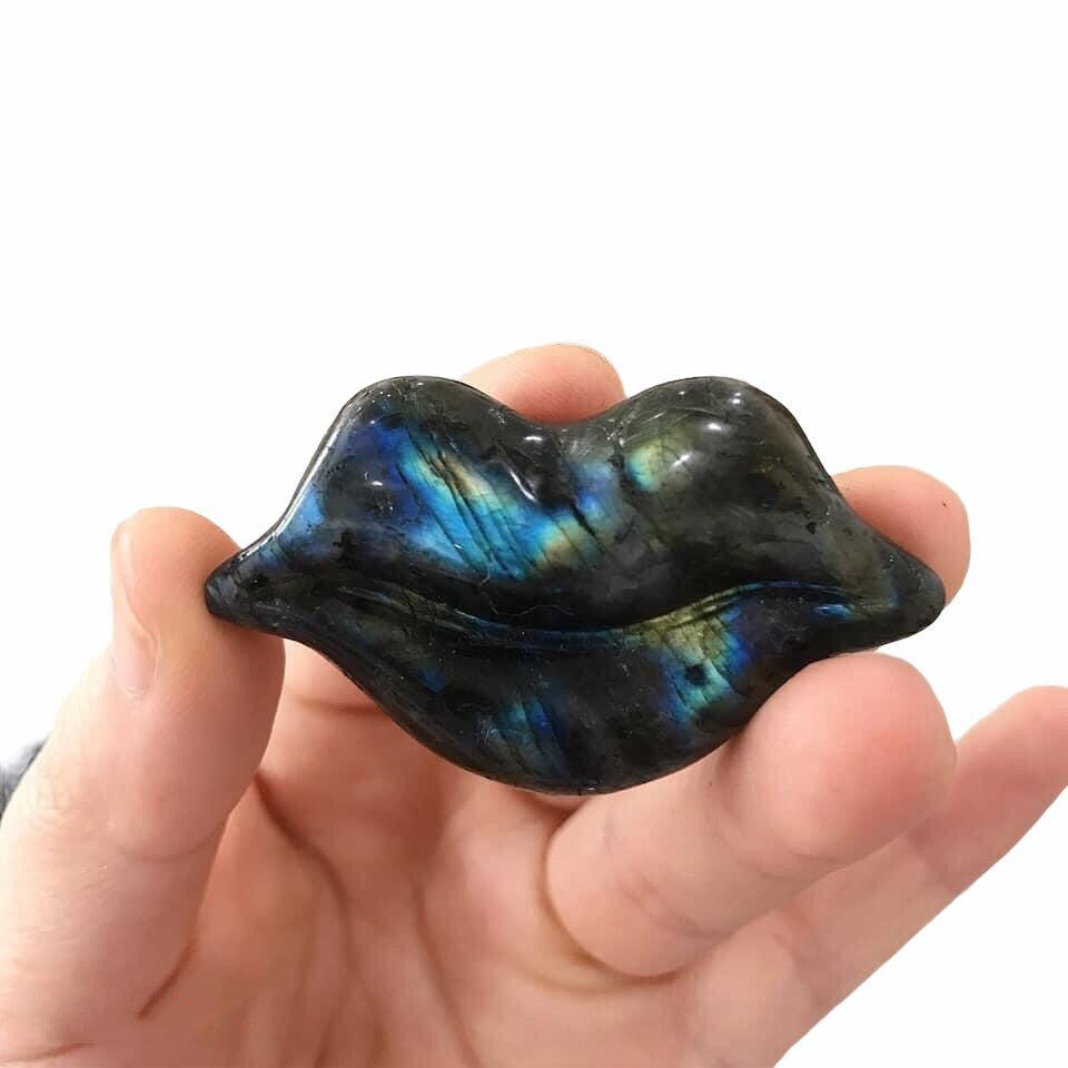2-inch Labradorite Lip Crystal Figurine for Healing Energy
