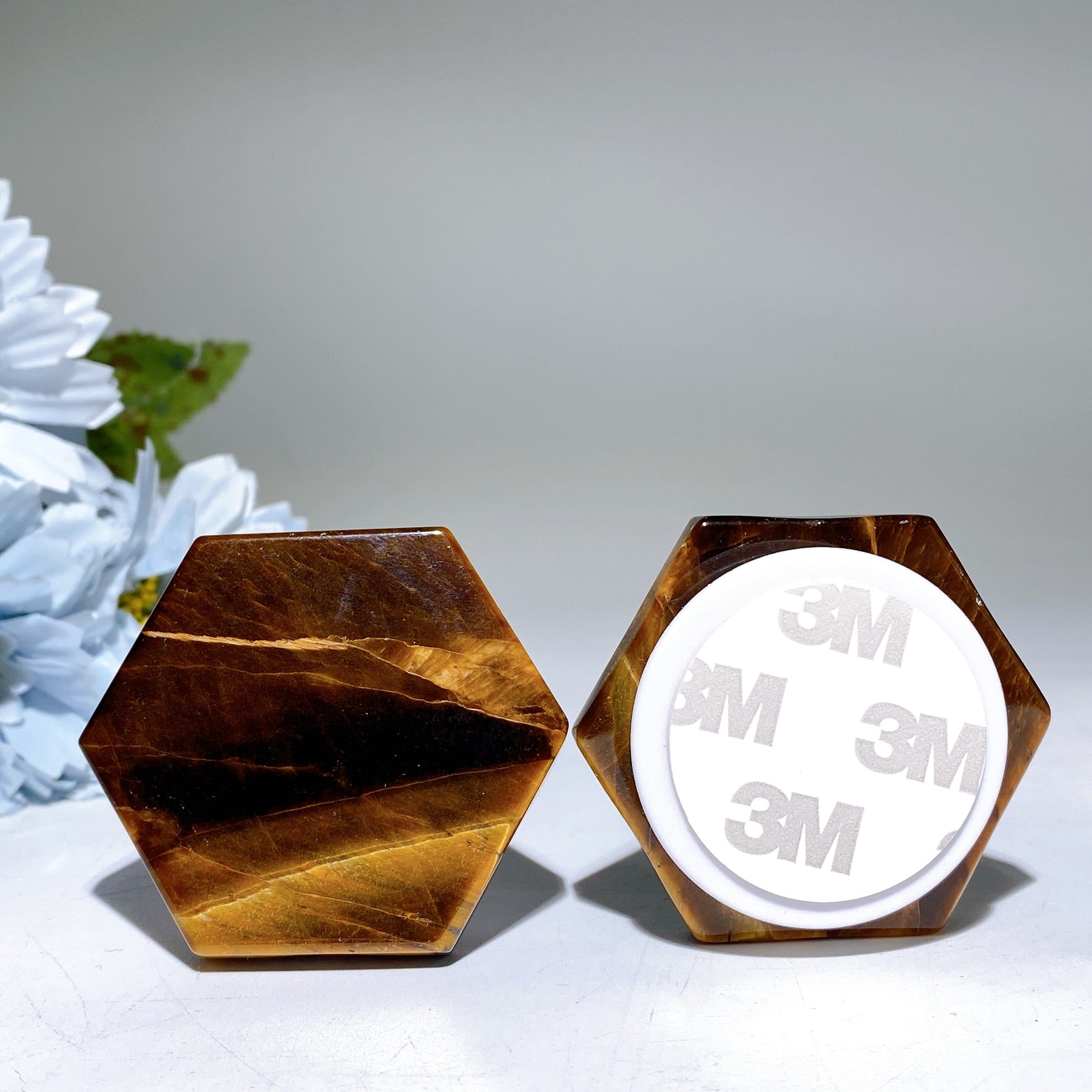 2 inch Mixed Crystal Hexagon Cellphone Holder for Healing