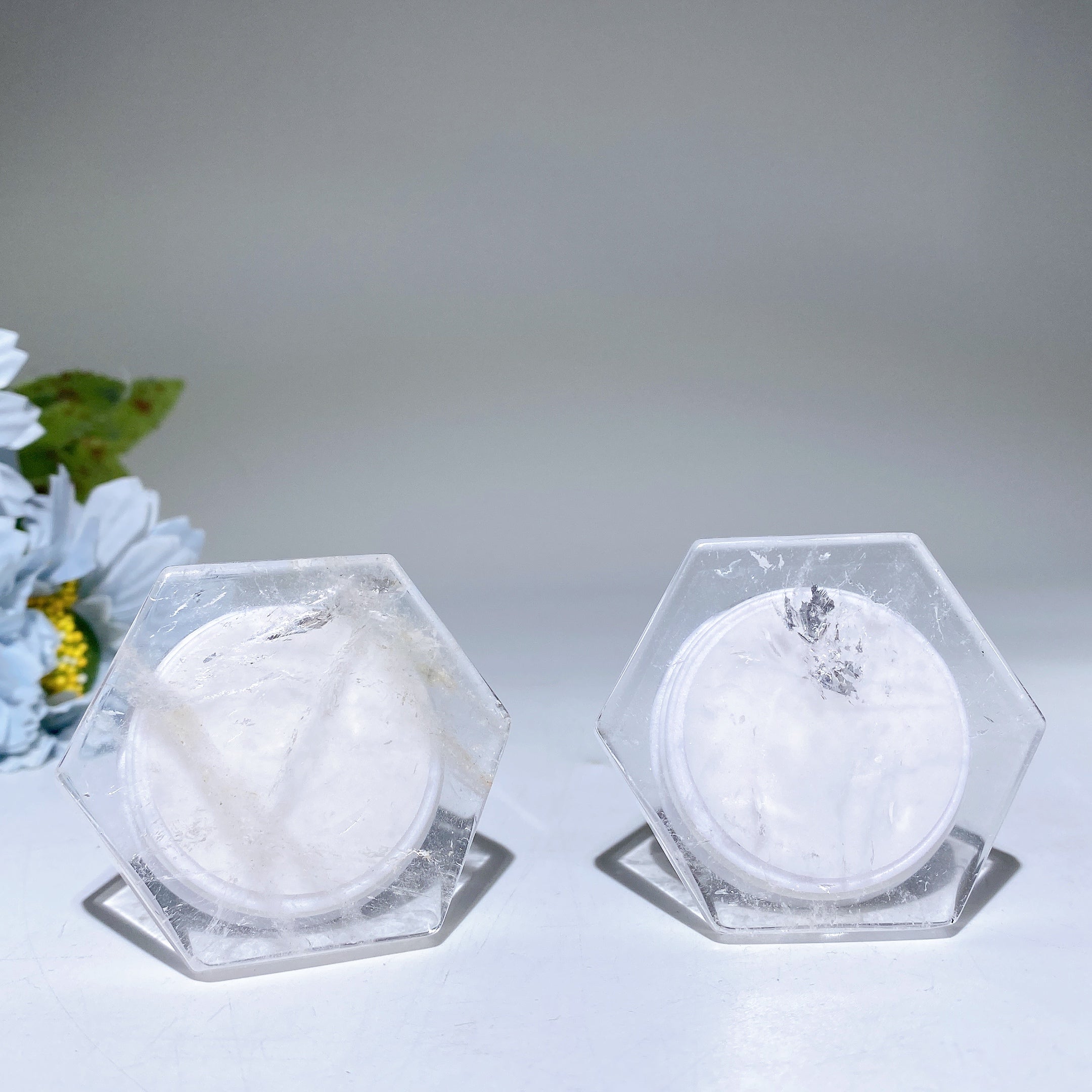 2 inch Mixed Crystal Hexagon Cellphone Holder for Healing