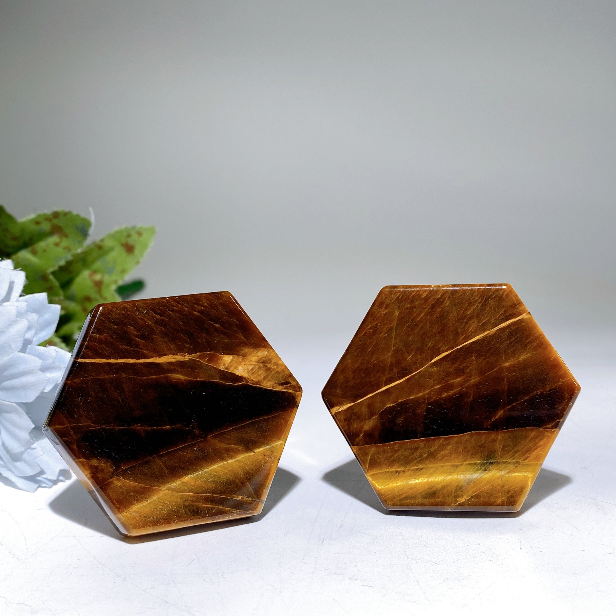 2 inch Mixed Crystal Hexagon Cellphone Holder for Healing