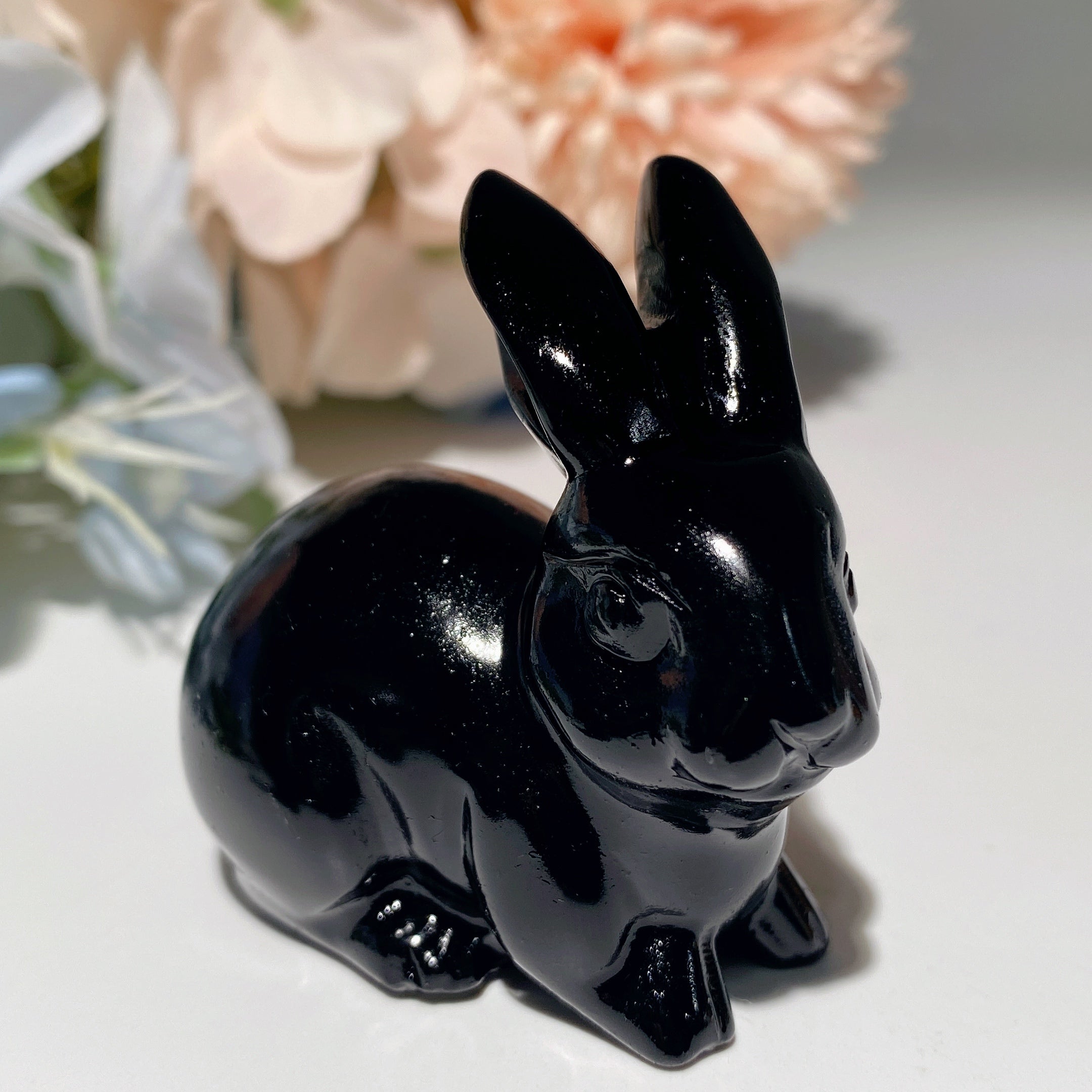 2-inch Mixed Crystal Rabbit Carvings for Healing, Abundance & Spiritual Energy